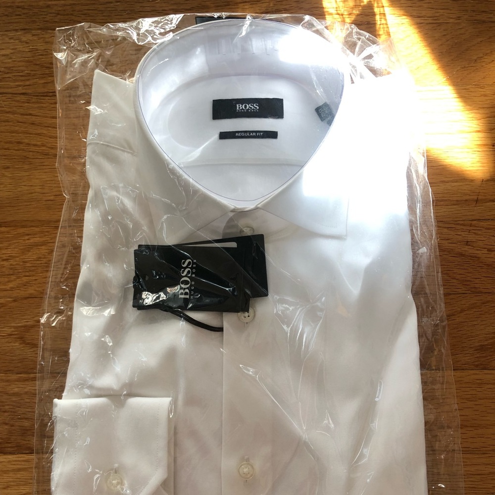 NWT Hugo Boss White Dress Shirt 15 1/2